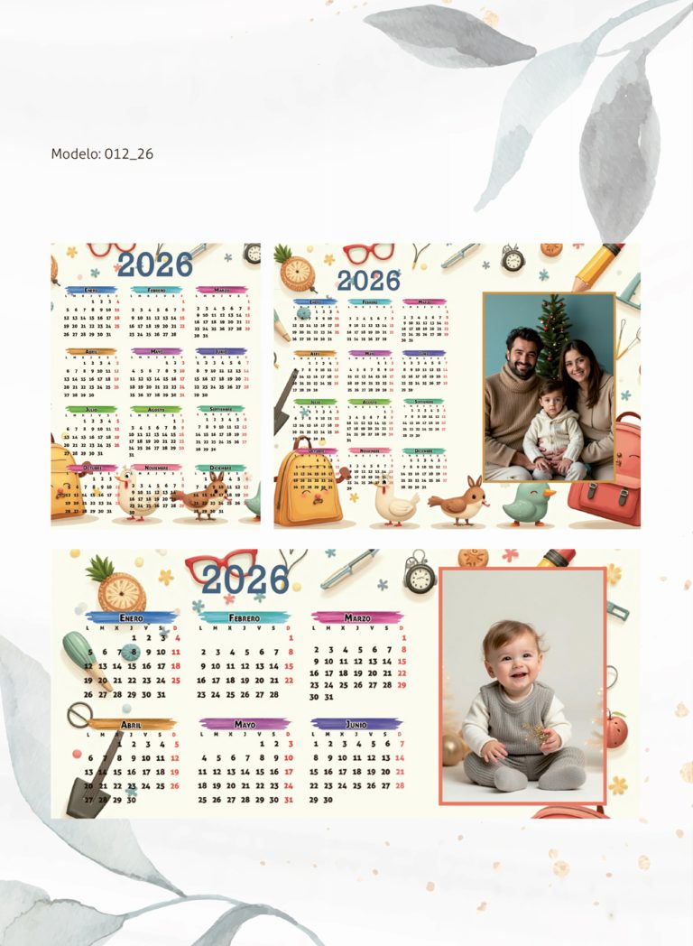 Calendarios Modelo 012