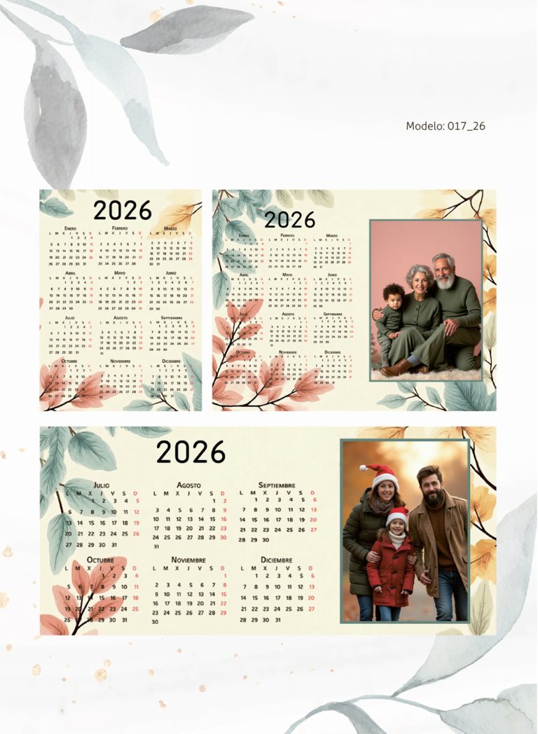 Calendarios Modelo 017