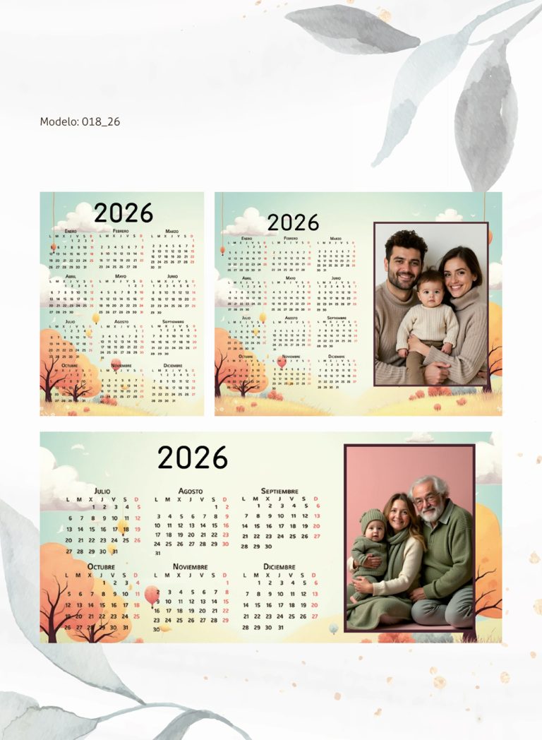 Calendarios Modelo 018