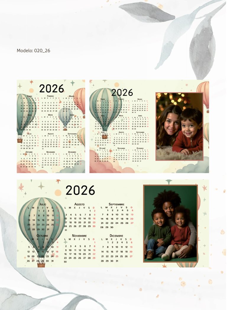 Calendarios Modelo 020