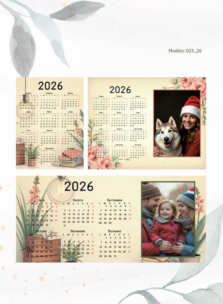 Calendarios Modelo 025