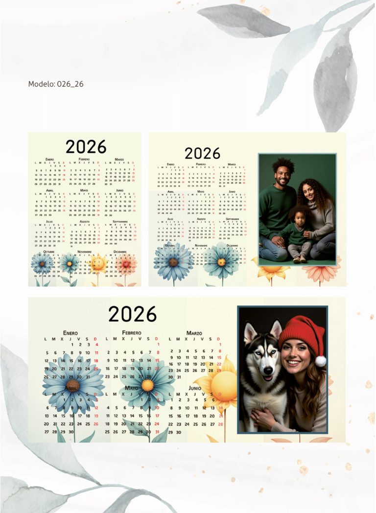Calendarios Modelo 026