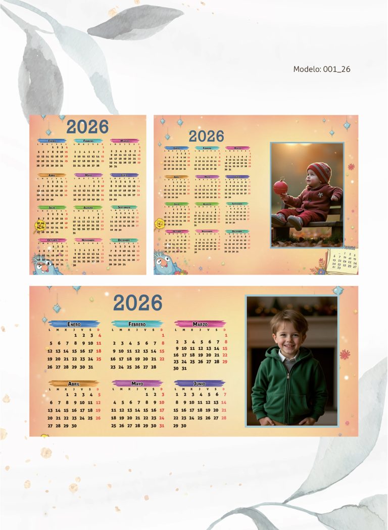 Calendario Modelo 001