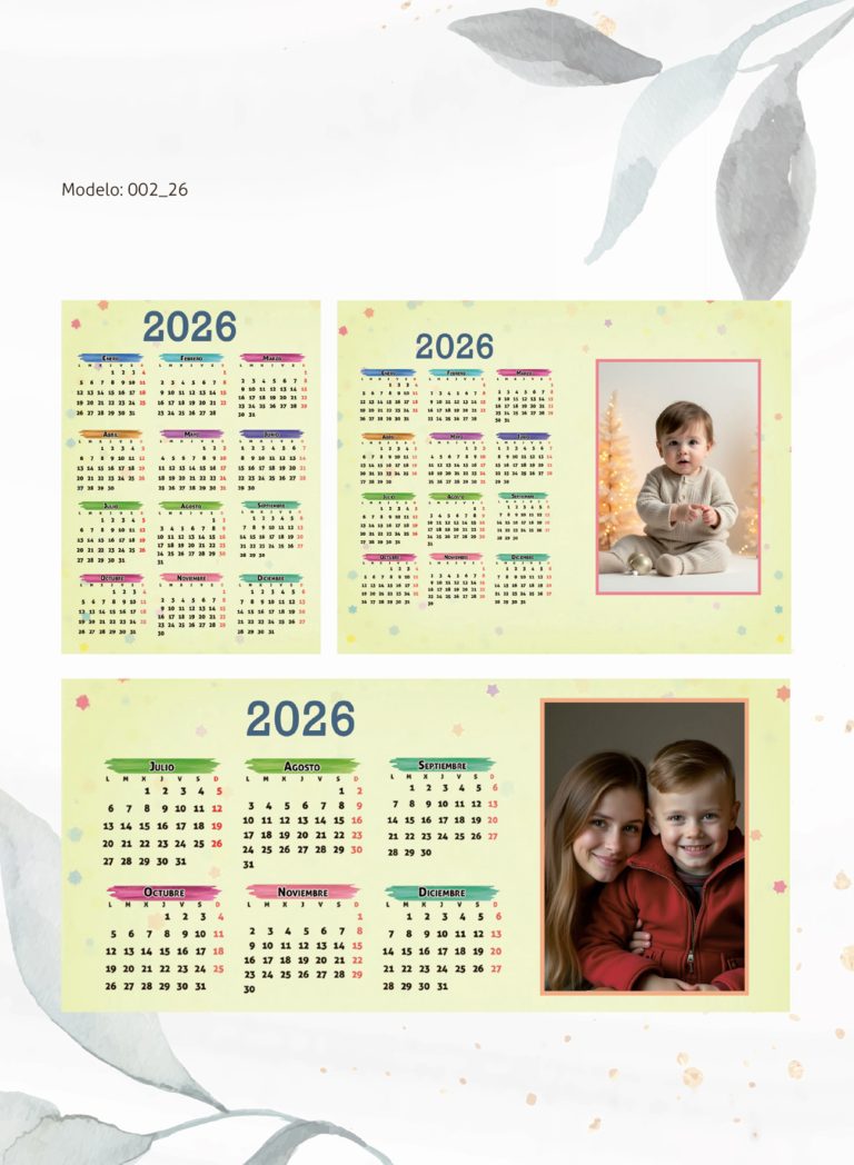 Calendario Modelo 002