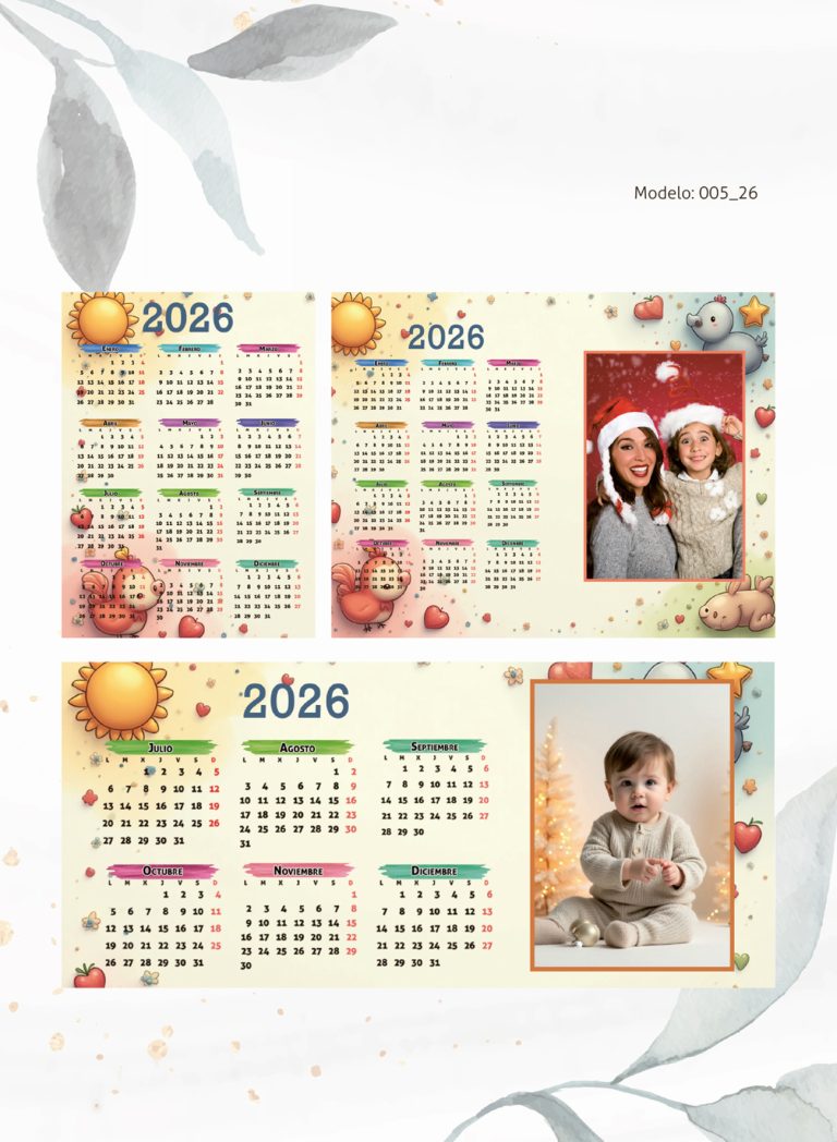 Calendarios Modelo 005